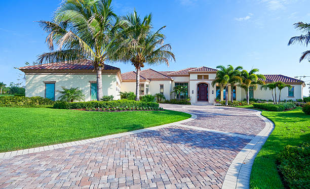 Residential Paver Driveway in Village Shires, PA